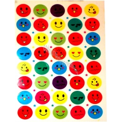 Set Stickere multicolore smile Folie 40 buc